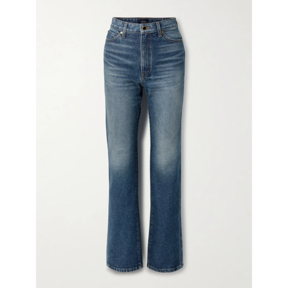 Khaite Denim - Khaite Danielle high-rise slim-leg jeans in Blue